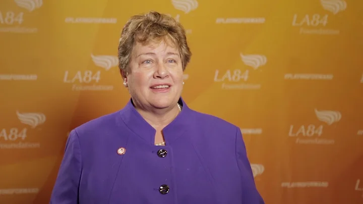Deborah McFadden gives advice to young athletes
