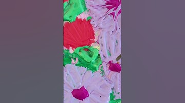 Texture art with coloured textures! Intuitive painting, unique style! Flowers bloom with the light