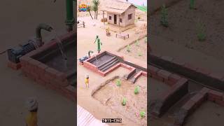 DIY Mini Water Tank Construction | Hand Tractor Motor Water Pump | Science Project#MiniWaterTank#diy