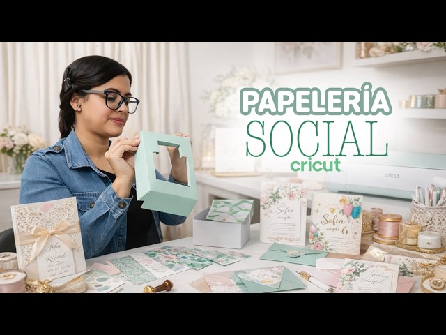 ¿Cómo crear papelería social con Cricut ? Cartas, Sobres, Invitaciones y Tarjetas
