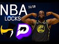 PRIZEPICKS NBA TUESDAY 11/18/25 - FREE PICKS!!! (VIP SWEEP!!!) - BEST PLAYER PROPS - NBA TODAY