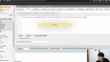 Database Event Management System MYSQL