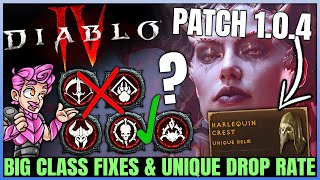 Diablo 4 - WARNING: New BIG Patch 1.0.4, Class Changes, Unique Gear Drop Rate, Helltide Buff & More!