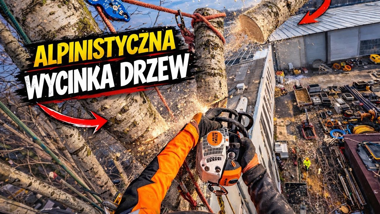 WYCINKA ALPINISTYCZNA - ZACZYNAMY ZABAWĘ Z 25 METROWYMI TOPOLAMI!
