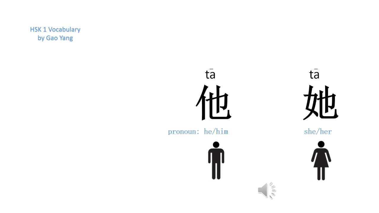 Learn Chinese YCT HSK 1 Vocabulary