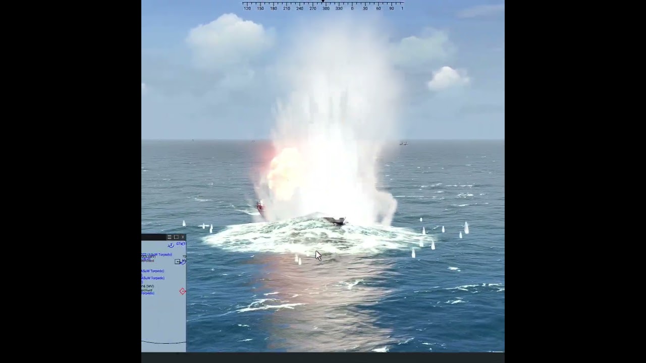 WWII U-boat Wolf Pack Attack On Allied Convoy #SeaPower