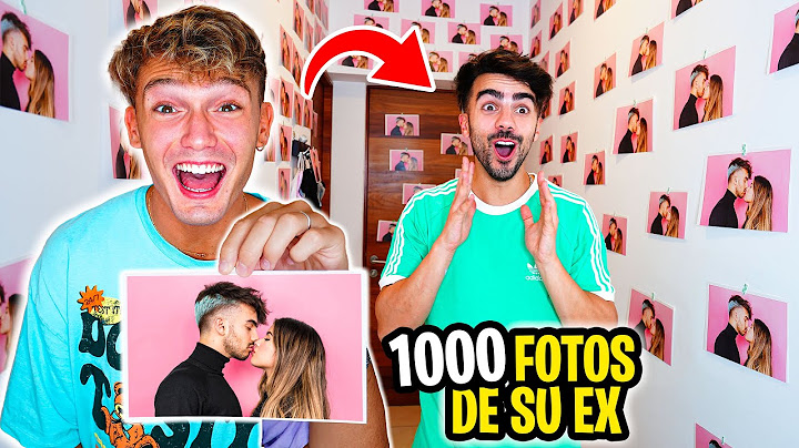 LLENO TODA SU CASA CON FOTOS DE SU EX NOVIA !!