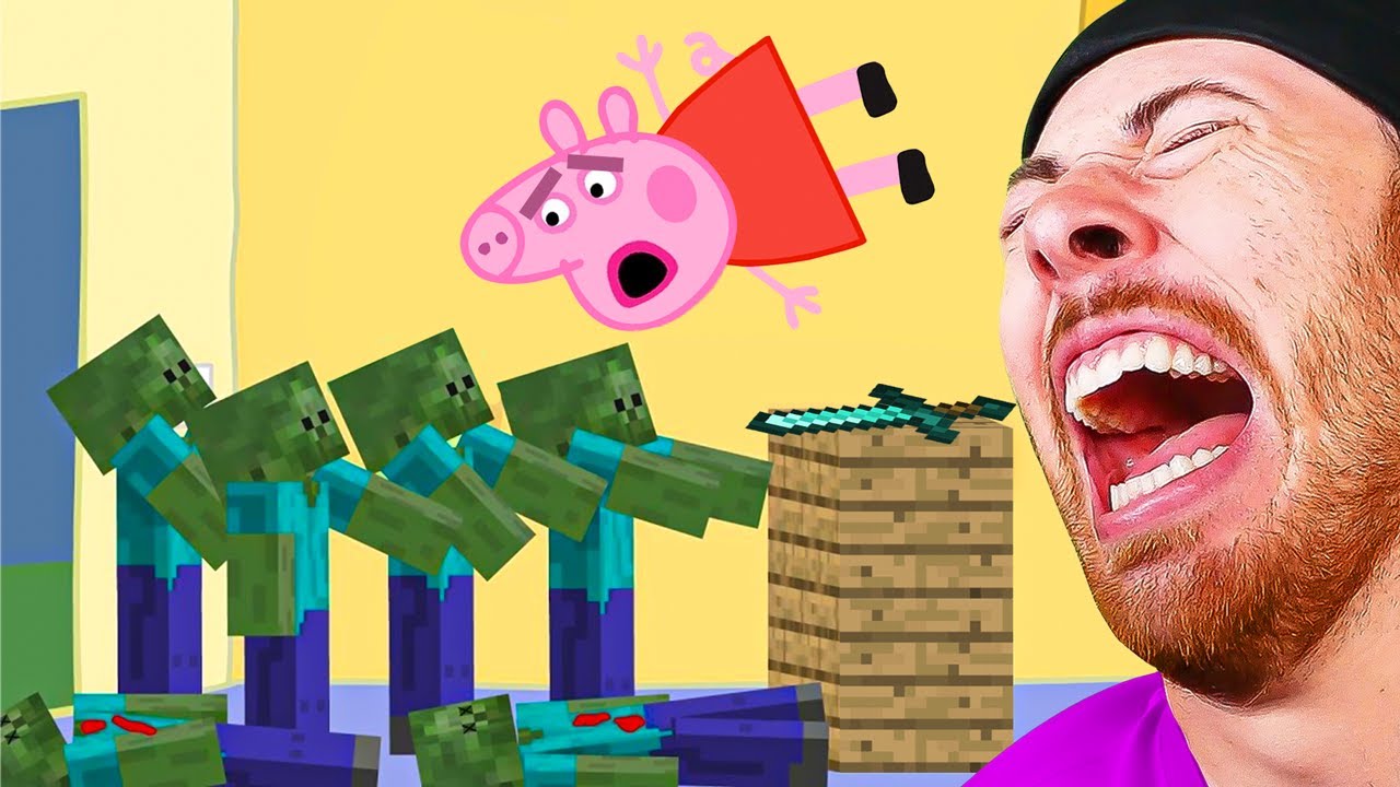 FUNNIEST PEPPA PIG vs ZOMBIES (Funny Animations)