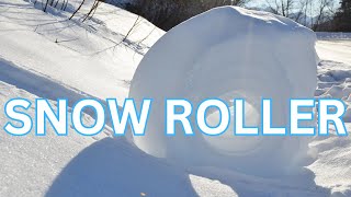 βοΈ Nature's Sculptures: Witnessing the Formation of Snow Rollers in Windy Fields π¬οΈ