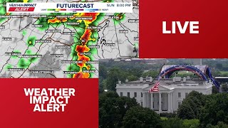 LIVE: Tracking severe weather in the DC region on UFC fight night | Weather Impact Alert