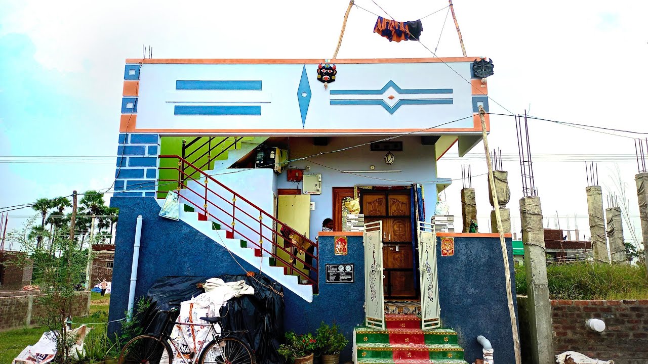 ఇల్లు మొత్తం సామానులతో నిండిపోయింది😍॥ ఇల్లు చాలా బాగా కట్టుకున్నారు ।1Cent House Model Repalle