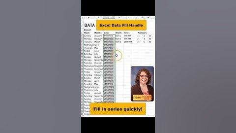 Excel Shortcut You Should Be Using: The Fill Handle  #debbieteachestech #excellifehacks #excel