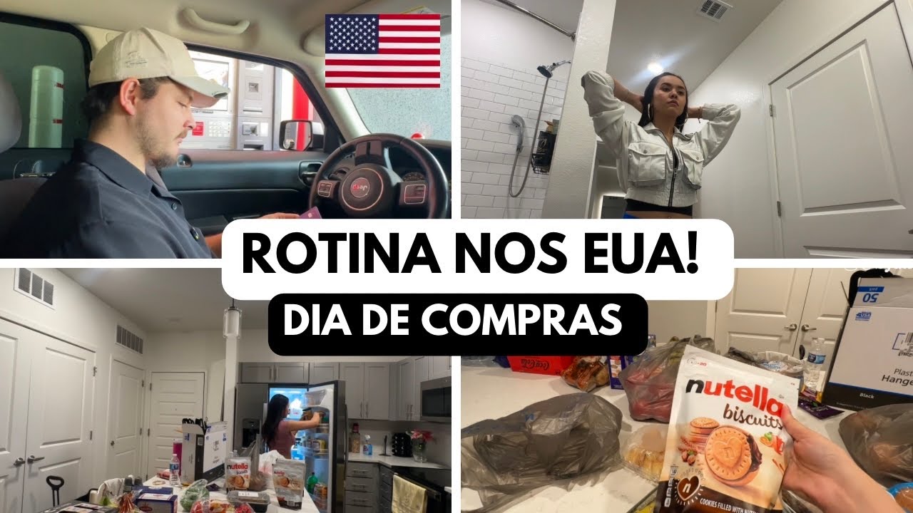 Dia de compras 🇺🇸 NOSSA ROTINA NOS EUA 