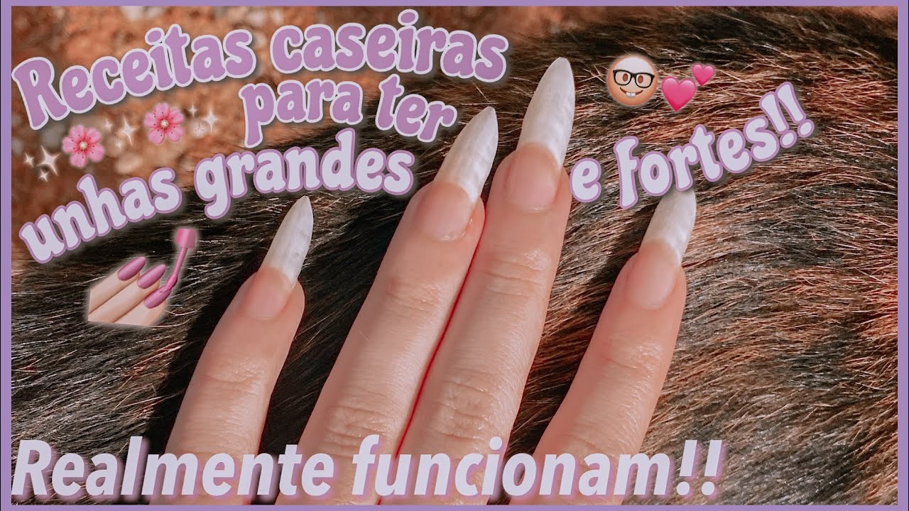 RECEITAS CASEIRAS PARA TER UNHAS GRANDES E FORTES💅🏻💕 |Iris Carvalho Costa