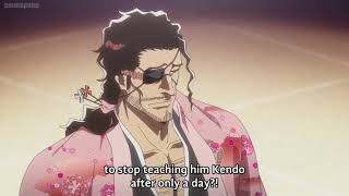Head Captain Shunsui Igns Captain Unohana To Train Kenpachi Zaraki Bleach Tybw Ep 9