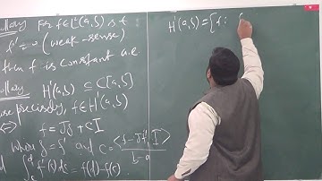 Lecture 14 (part 3): Sobolev space of first order H1(a,b)