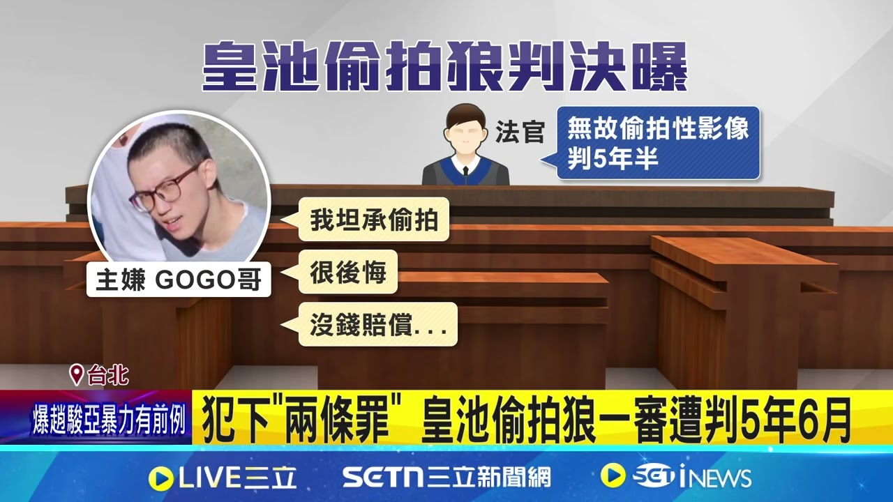 皇池偷拍案”GOGO哥”賣性影像 一審判5年6月 闖皇池偷拍牟利113萬 GOGO哥辯:我沒錢賠│記者 凌毓鈞 邱文言 │新聞一把抓20250326│三立新聞台