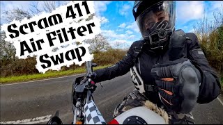 Scram 411 Air Filter Swap