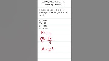 ASVAB/PiCAT Arithmetic Reasoning Practice Test Q: Perimeter and Area #acetheasvab with #grammarhero
