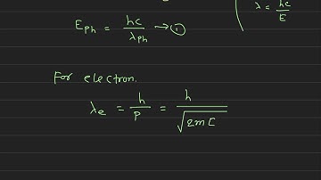 The de-Broglie wavelengths for an electron and a photon are lambda e and lambda p respectively. for