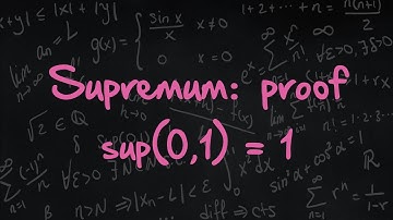2.5 Supremum: proof - sup(0,1)=1