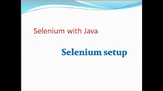 Session 2 : webdriver configuration