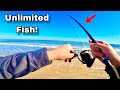 Wintertime fishing on the beach for nonstop action