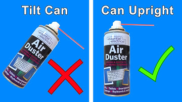 How To Use a Can of Compressed Air Correctly