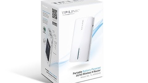 unboxing and overview TP Link TL MR3040 portable router