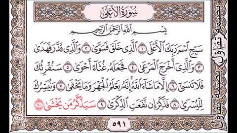 41 - سورة الاعلى 8 - 12 مكرر لمدة ساعة