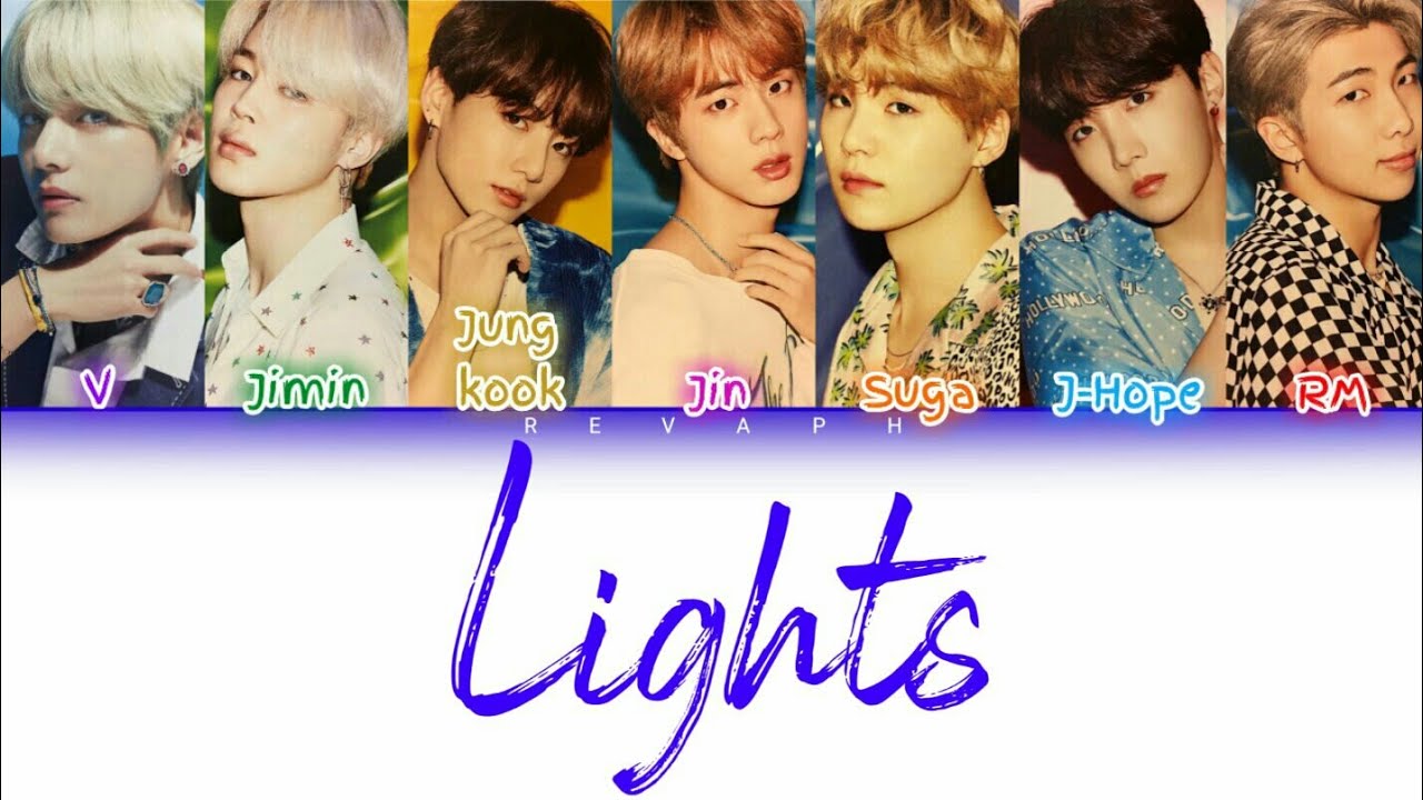 ★BTS着用★LAUL★OVER FIT LIGHT KNIT_RED BTS - Lights (Color Coded Lyrics | Kan | Rom | Ina) /Lirik