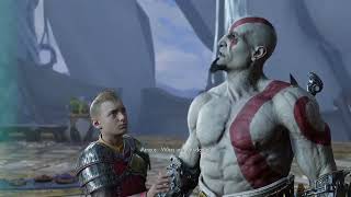 Kratos almost goes into the light of alfheim