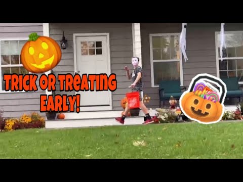 Trick Or Treating Before Halloween! - YouTube