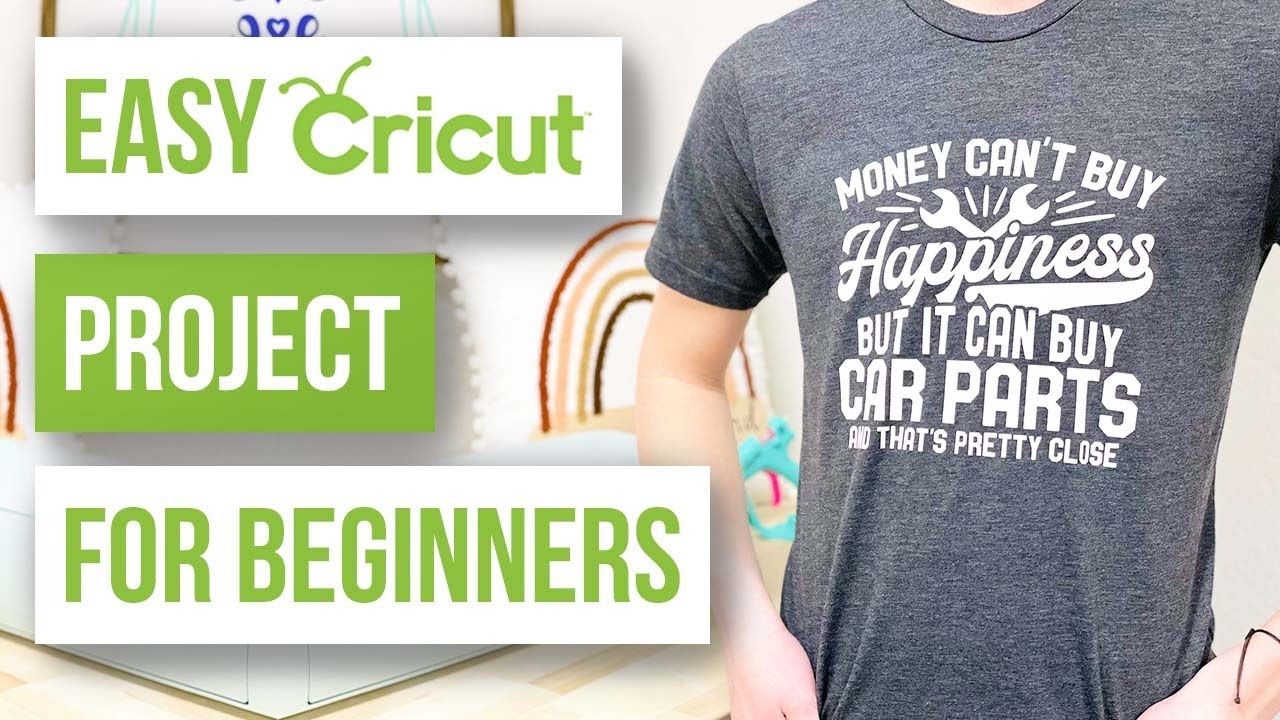 🥰 Easy Cricut Project for Beginners  Beginner Cricut Tshirt Ideas 