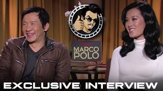 Chin Han and Olivia Cheng Interview - Netflix's Marco Polo (HD) 2014