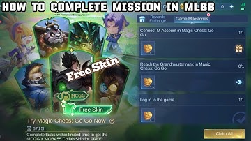 How to Magic Chess Go Go Complete Tasks Mlbb | Magic Chess Go Go | MCGG | New Event Mlbb | Free Skin