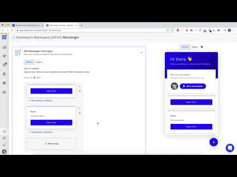 NativeForms / Intercom  - Custom Integration