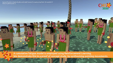Predicting Mid-Air Interaction Movements and Fatigue Using Deep Reinforcement Learning