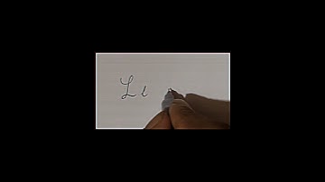 Cursive letter writing/Cursive capital letter "L"/Cursive small letter "L" #cursive