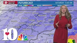 Some of the coldest air of the season will bring snow and record lows in the teens this weekend