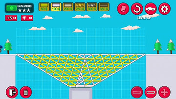 Epic bridge Builder level 25 | Bridge building very hard level | how to build a bridge