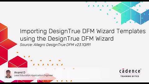 Importing DesignTrue DFM Wizard Templates using the DesignTrue DFM Wizard