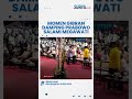 MOMEN Cawapres Gibran Dampingi Prabowo Subianto saat Salami Ketum PDIP Megawati Soekarnoputri