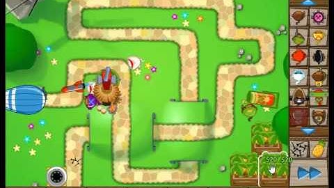 BTD5 walkthrough Hard No lifes lost