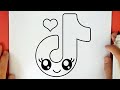 How To Draw A Cute TikTok Logo Step By Step Easy Drawing Drawing Tutorial For Beginners 