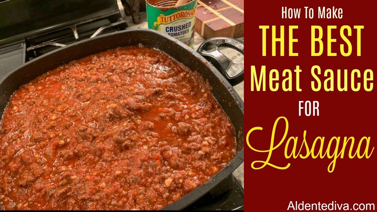 How To Make THE BEST Meat Sauce for Lasagna Recipe – YouCookTonight