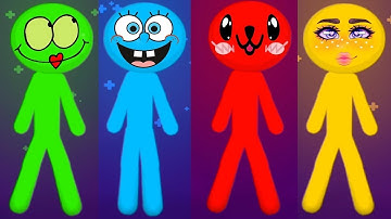 Stickman Party All Random Funny MINIGAMES 1 2 3 4 Player Games 2022 Gameplay