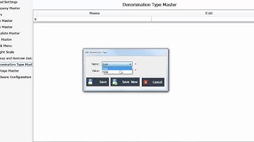 DGLogek VZA Retail POS   Denominations Entry