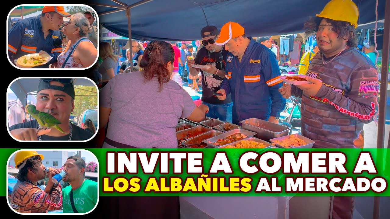 👷‍♂️🍽️ CHILINFLAS INVITA A LOS ALBAÑILES A COMER EN EL MERCADO... ¿PAGÓ O SE HIZO LOCO? 😱😂