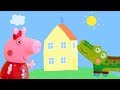 Peppa Pig Game | Crocodile Hiding In Peppa Pig Toys - Family Home Playset